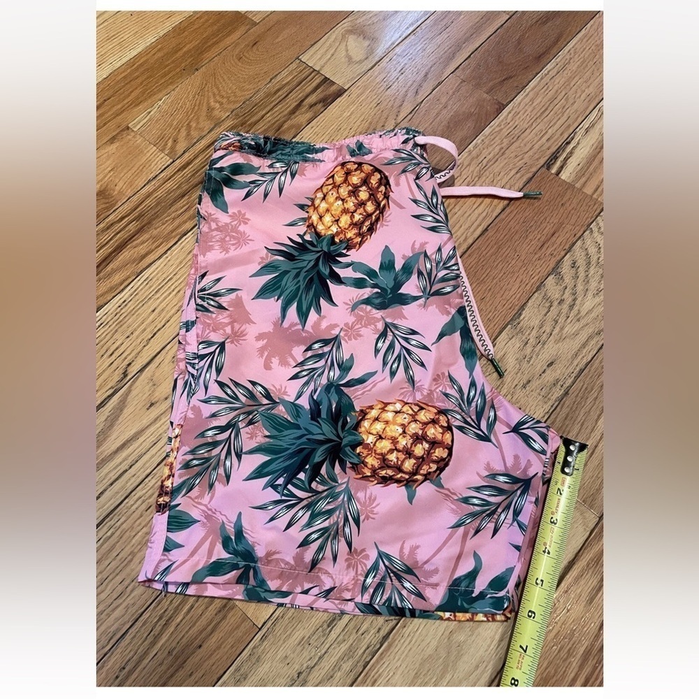 Surf Society Swimwear Pink Pineapple Board Surf Swim Shorts Men’s Size XL - Picture 12 of 14